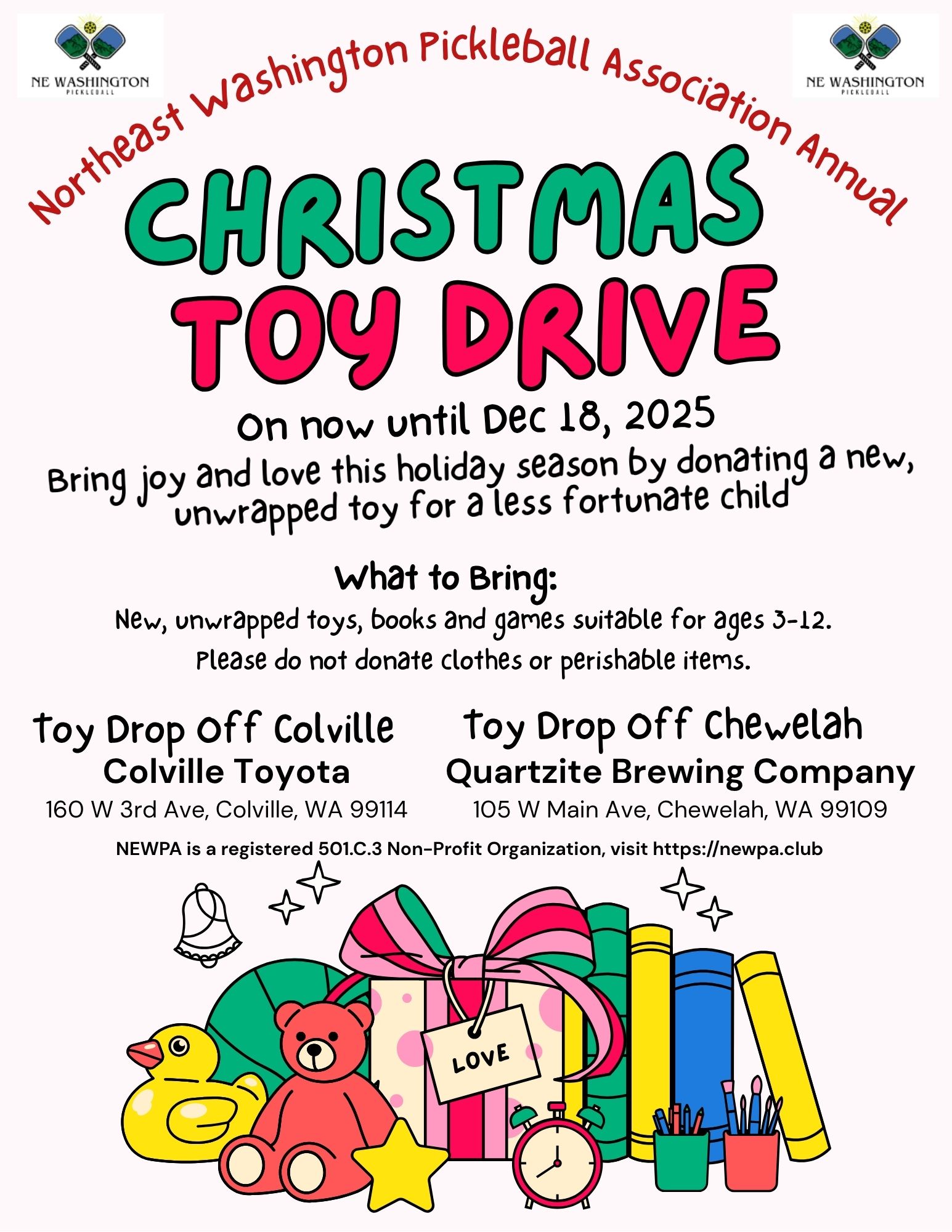 NEWPA Christmas Toy Drive 2025